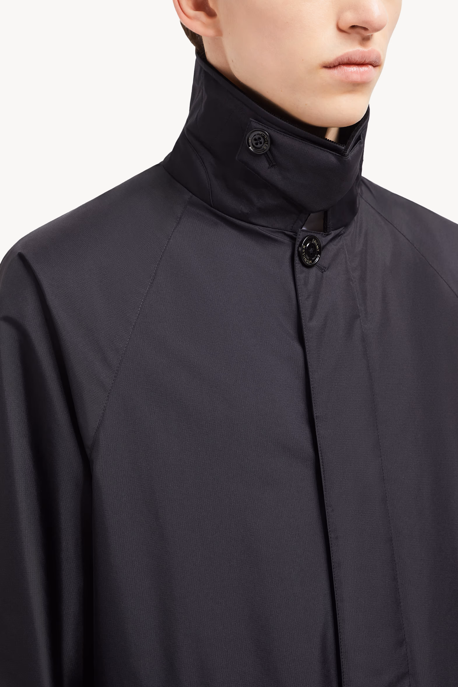Moncler x FRGMT Nabeh GORE-TEX INFINIUM⢠Trench Coat Men Navy Blue Moncler 7
